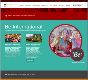 SDSU Home Page Holi Photo